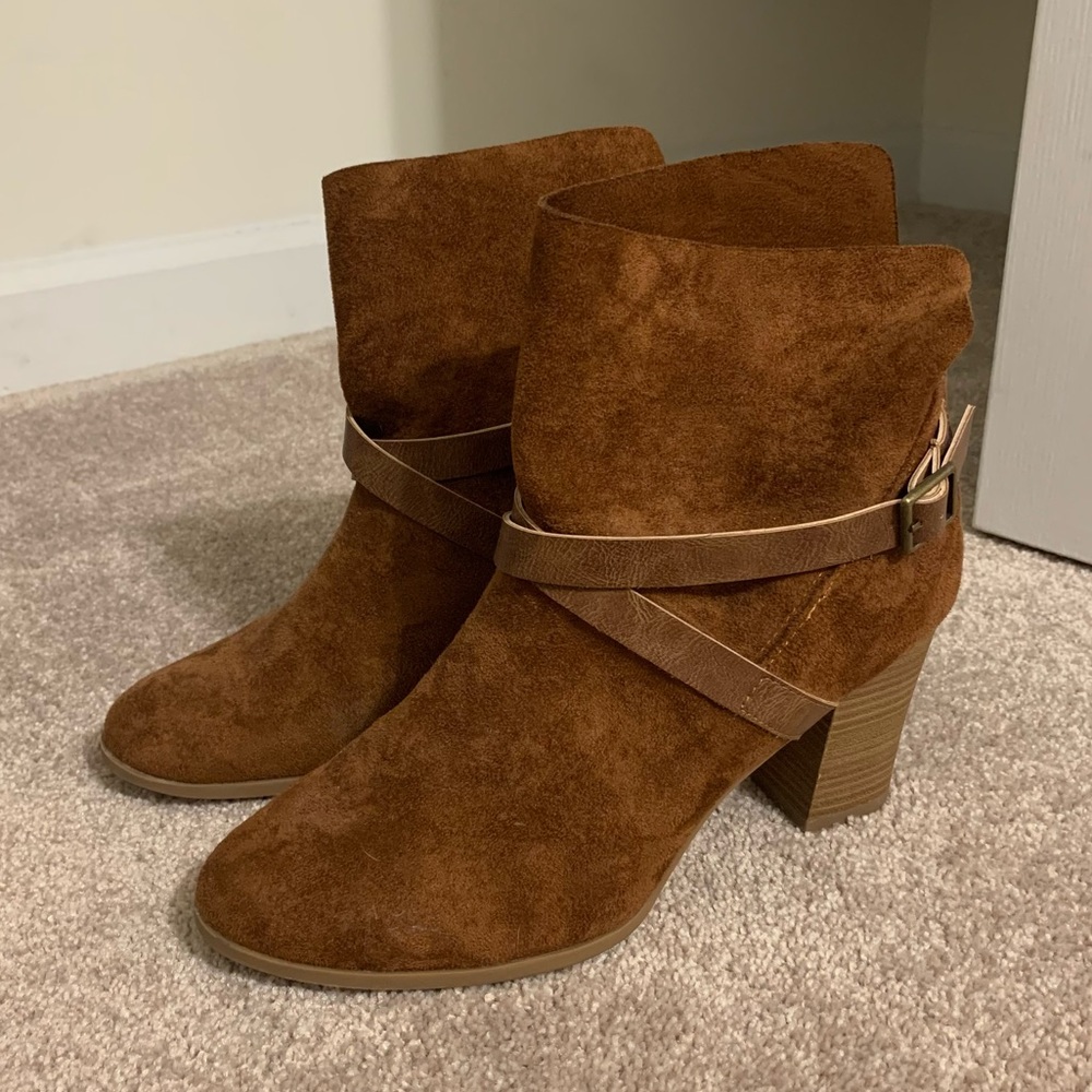 Chestnut Suede Booties